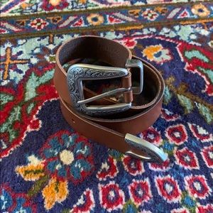 Western Style Leather Belt